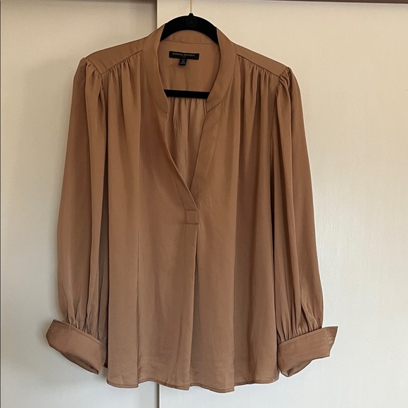 Banana Republic Tops - Banana Republic | Elegant Tan Women's Blouse